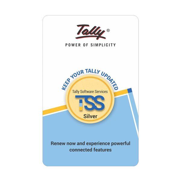 TSS1 Tally Software Services (TSS) - Silver (An Annual Software Subscription for Your Existing TallyPrime/Tally.ERP 9 Licenses) - Image 1